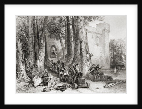 The Siege of Lathom House, 1644, engraved by W. Topham by George (after) Cattermole