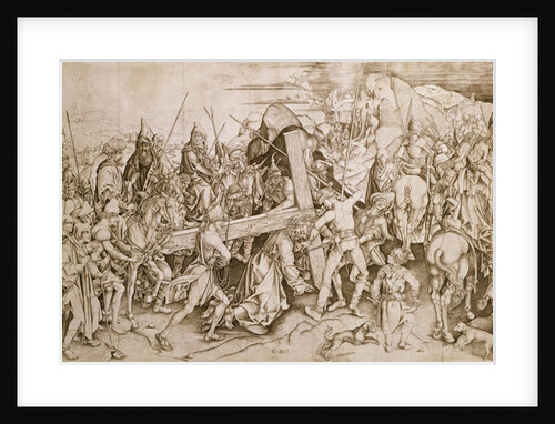 Christ carrying his cross by Israhel van the Elder Meckenem