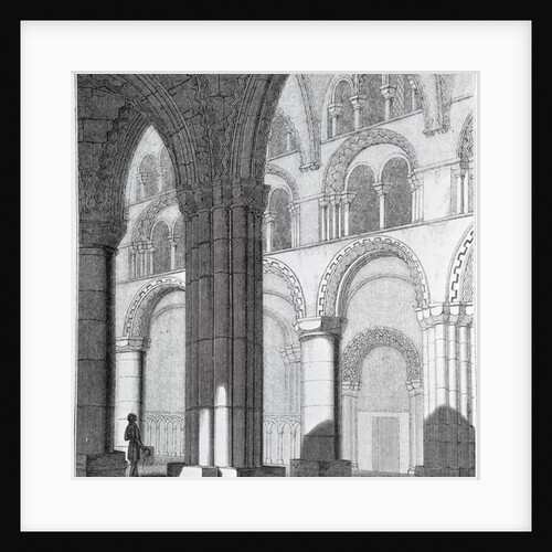 View of Durham Cathedral Nave by English School