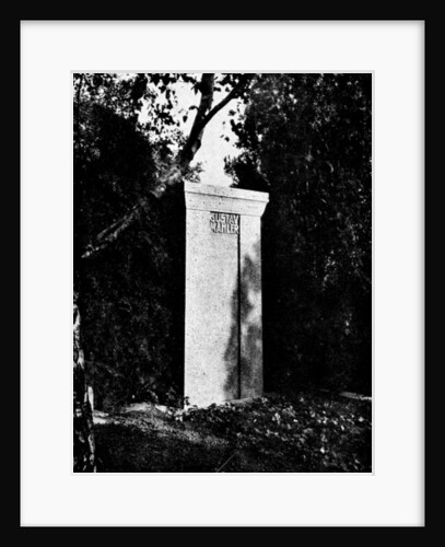 View of Gustav Mahler's gravestone by Photographer Austrian