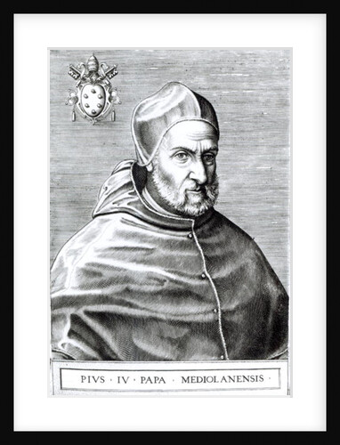 Portrait of Pope Pius IV, 1559 by Italian School