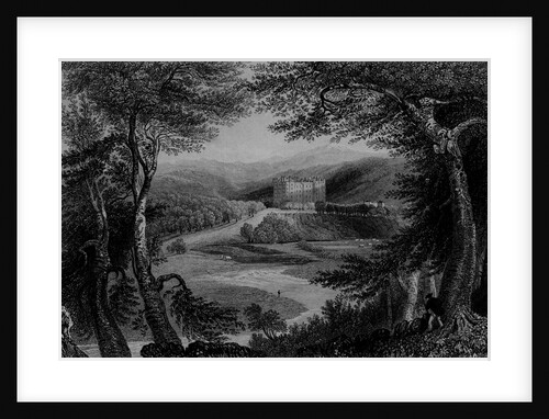 View of Drumlanrig Castle, Dumfrieshire by William Henry Bartlett