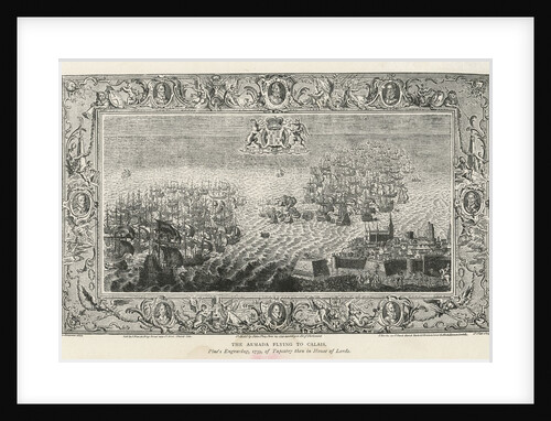 The Armada Flying to Calais, 1739 by John Pine