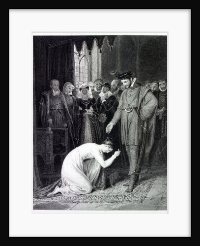 Ellen Douglas showing the ring by Richard Westall