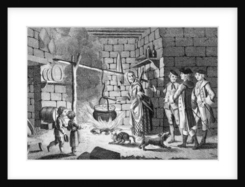 Dr Samuel Johnson's Introduction to a Highland Hut by English School
