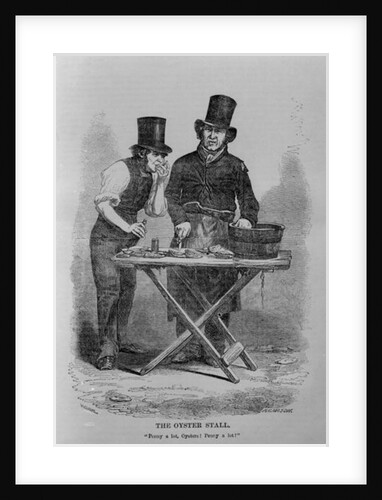 The Oyster Stall by W.H. (after) Mason