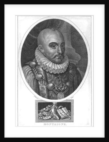 Portrait of Michel de Montaigne by School English