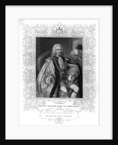 Portrait of Thomas Pelham-Holles, 1st Duke of Newcastle by William the Younger Holl