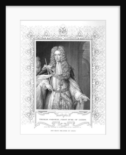 Portrait of Thomas Osborne, engraving by Samuel Freeman