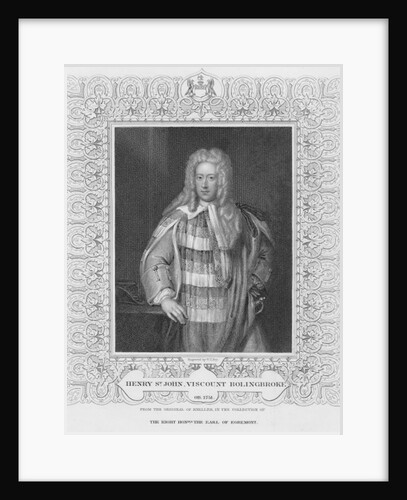 Portrait of Henry St. John Viscount Bolingbroke by William Thomas Fry