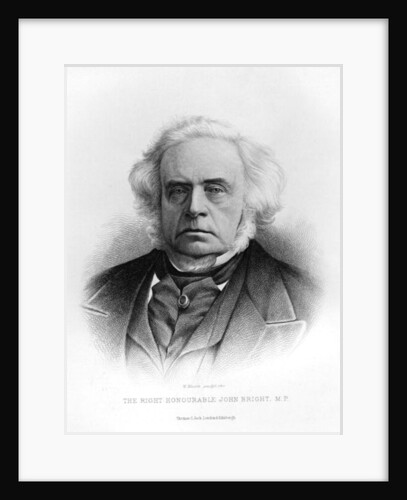 Portrait of The Right Honourable John Bright by School English