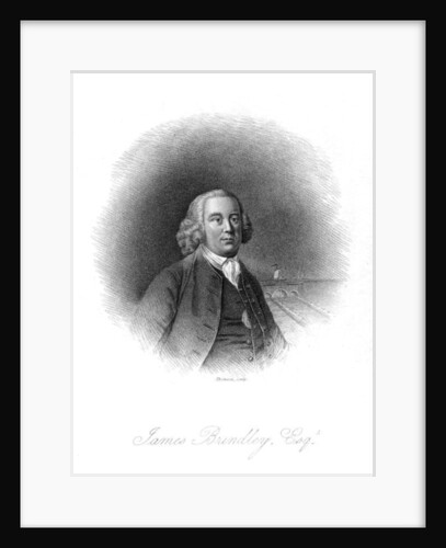 Portrait of James Brindley by School English