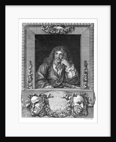 Portrait of Moliere by School English