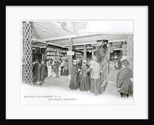 Harrods Provision Department, c.1901 by English Photographer
