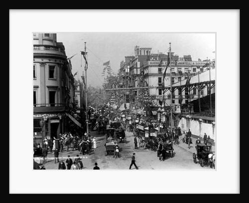 The Strand, London with Jubilee Decorations, 1897 by English Photographer