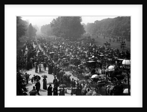 Rotten Row in Hyde Park, London, c.1890 by English Photographer