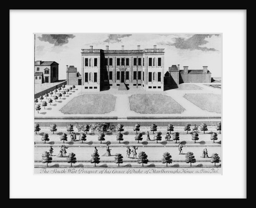 The South-West Prospect of His Grace the Duke of Marlborough's House in St. James's Park by James Lightbody