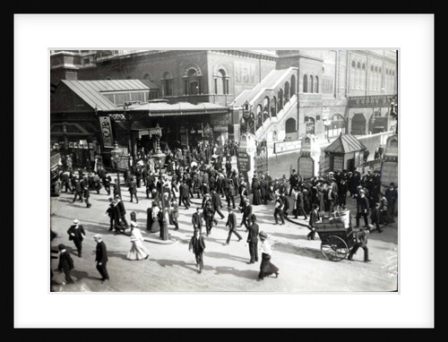 Broad Street Railway Station, London, c.1890 by English Photographer