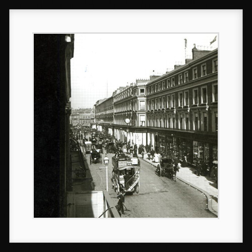 A View of Westbourne Grove, London, showing Whiteley's department store, c.1890 by English Photographer
