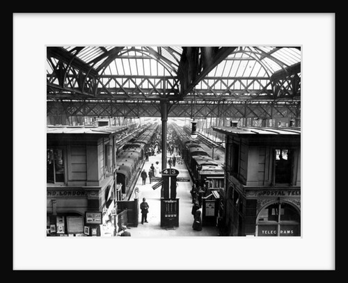 Interior of Charing Cross Station, London, c.1890 by English Photographer