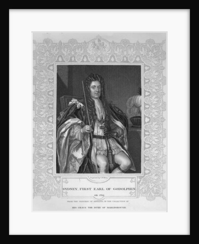 Portrait of Sydney, First Earl of Godolphin by School English