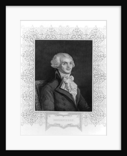 Portrait of Robespierre by School English