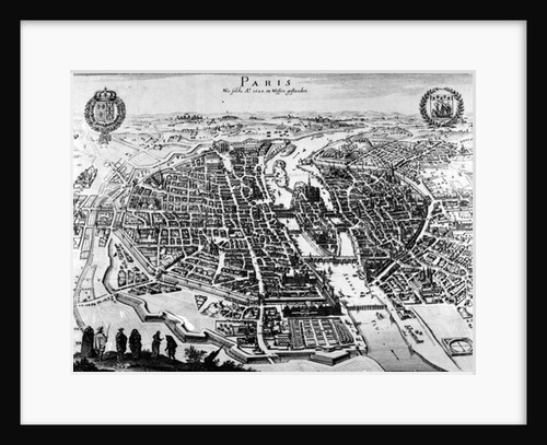 Map of Paris, 1620 by German School