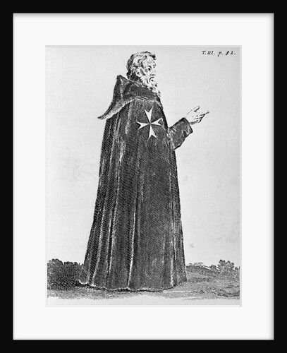 Knight Hospitaller in the original habit, worn until the fourteenth century by French School