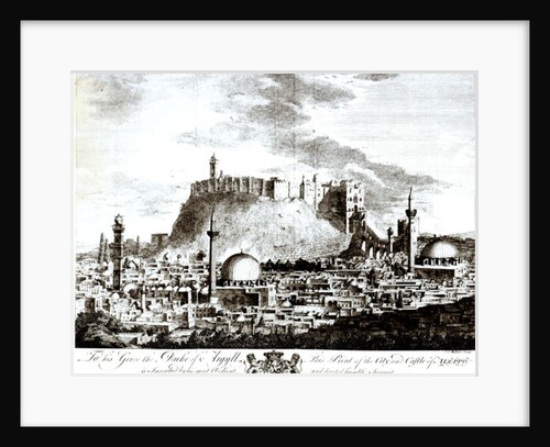 A view of the city and castle of Aleppo, Syria, 1754 by Alexander Drummond