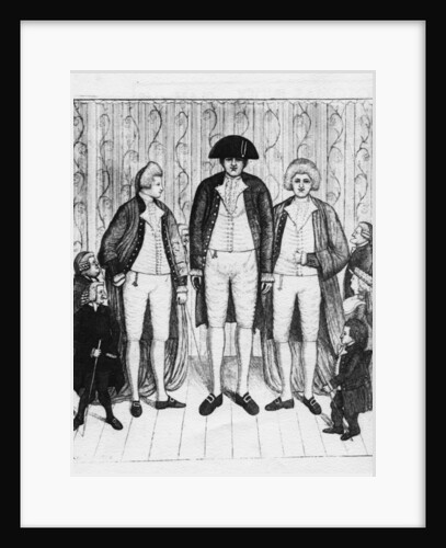 Three Giants with a group of spectators, 1784 by John Kay