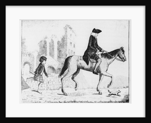 Francis Garden, Lord Gardenstone with his dog Smash and a Highland boy, 1784 by John Kay