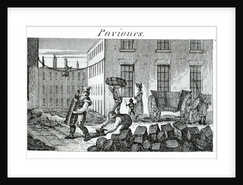 Paviours, 1823 by English School