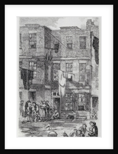 Wild Court, off Great Wild Street, Drury Lane, 1855 by English School