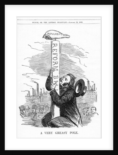 A very greasy pole, 1859 by English School