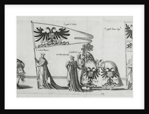 Banners at the Funeral Procession of Emperor Charles V, 1559 by Jan van & Doetechum Lucas van& Bol Hans Doetechum the elder