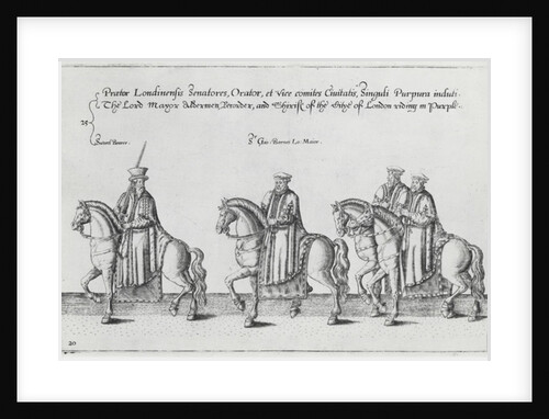 Funeral Cortege of Sir Philip Sidney on the way to St. Paul's Cathedral, 1587 by Theodor de Bry