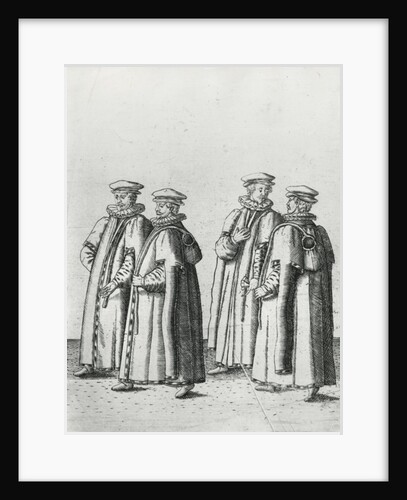 Grocers in the funeral cortege of Sir Philip Sidney on the way to St. Paul's Cathedral, 1587 by Theodor de Bry