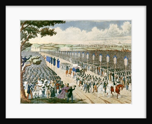 Meeting of Trades Unionists in Copenhagen Fields, 1834 by W. Summers