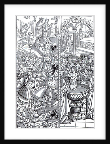 The Battle of Tolbiac and The Baptism of King Clovis by French School