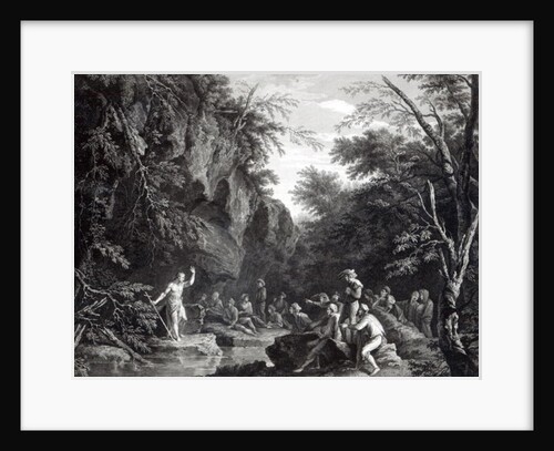 Saint John preaching in the Wilderness by Salvator Rosa
