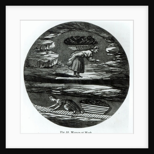 Women at Work in a Coal Mine by English School
