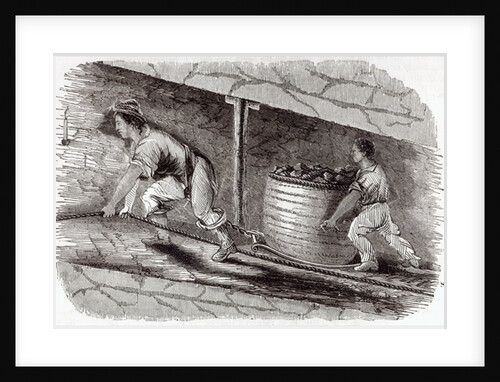 Female Drawer in a Coal-Pit at Little Bolton, 1842 by English School