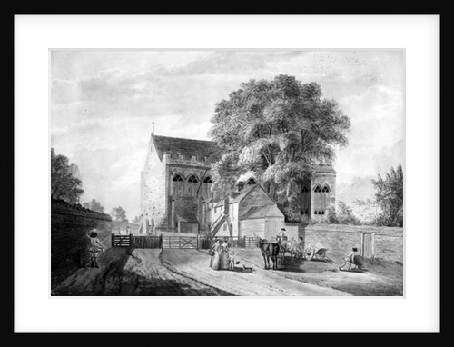 North-East View of King John's Palace at Eltham in Kent, 1787 by Paul Sandby