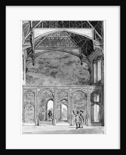 South West End of Great Hall at Eltham, 1779 by Samuel Hieronymous Grimm