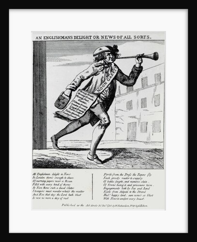 An Englishman's delight or news of all sorts, 1780 by English School