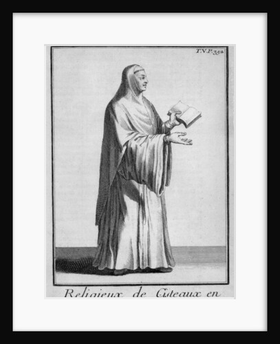 Cistercian nun in choir habit, c.1700 by French School