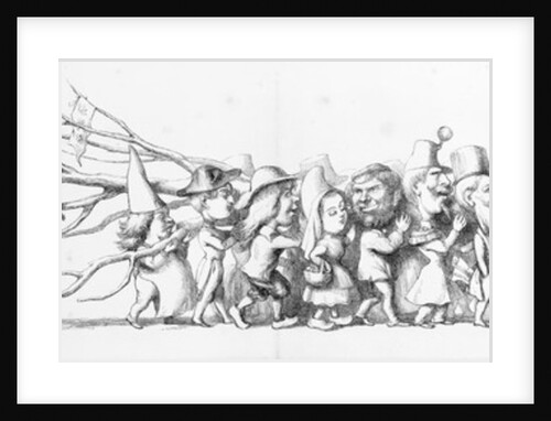 French visitors to the Great Exhibition, 1851 by Richard Doyle