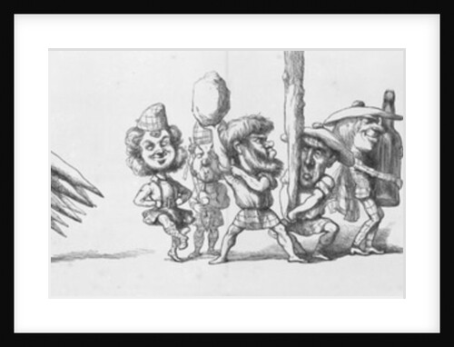 Scottish and Spanish visitors to the Great Exhibition, 1851 by Richard Doyle