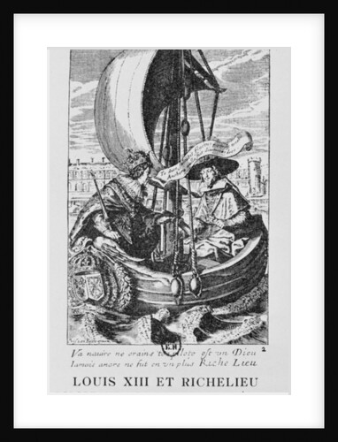 Louis XIII and Richelieu, 1627-8 by Crispin I de Passe