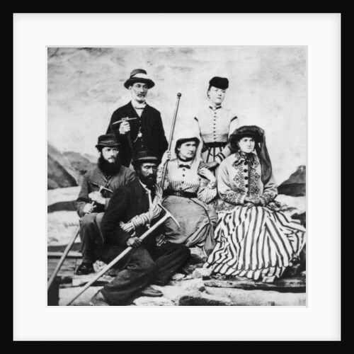 Lucy Walker with family and Swiss guide, 1864 by Anonymous